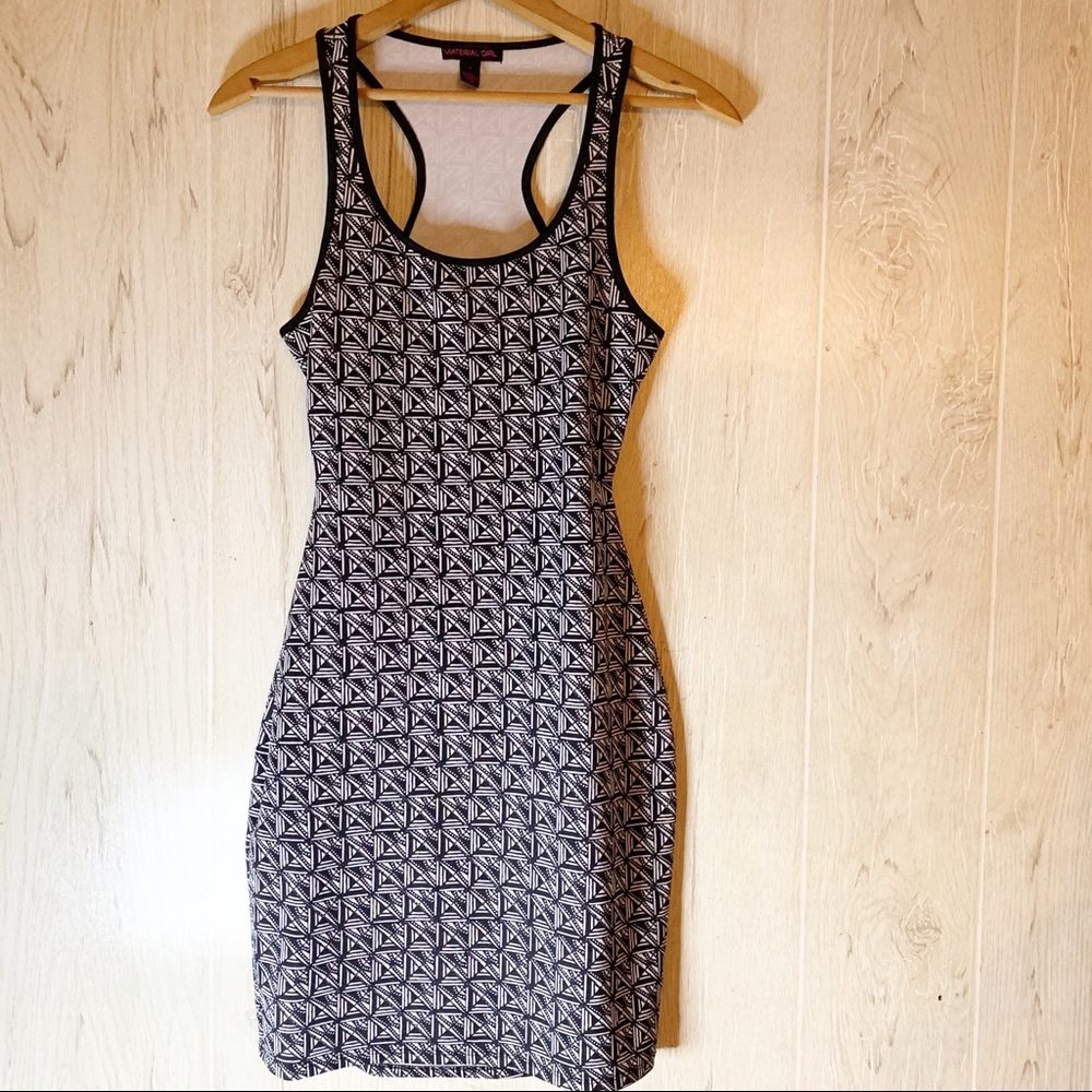 Racer back body con dress